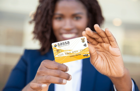 Postbank SASSA Cards: SASSA beneficiaries collecting grants at the Post Office.