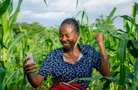 A person using the SASSA mobile app: withdraw money from your SASSA account.