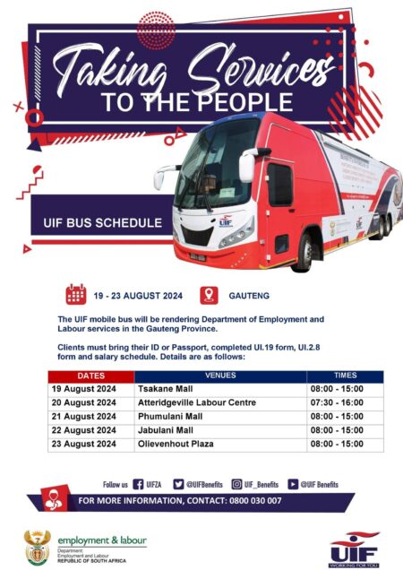 UIF Bus Schedule This Week