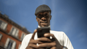 South African man betting on mobile using SASSA grant funds