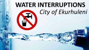 Planned Water Interruption in Parts of the City of Ekurhuleni – 13 December 2025