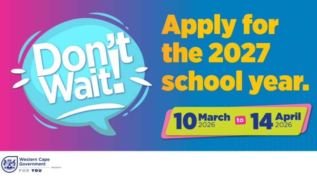 Western Cape Learner Admissions for 2027 Western Cape Learner Admissions for 2027